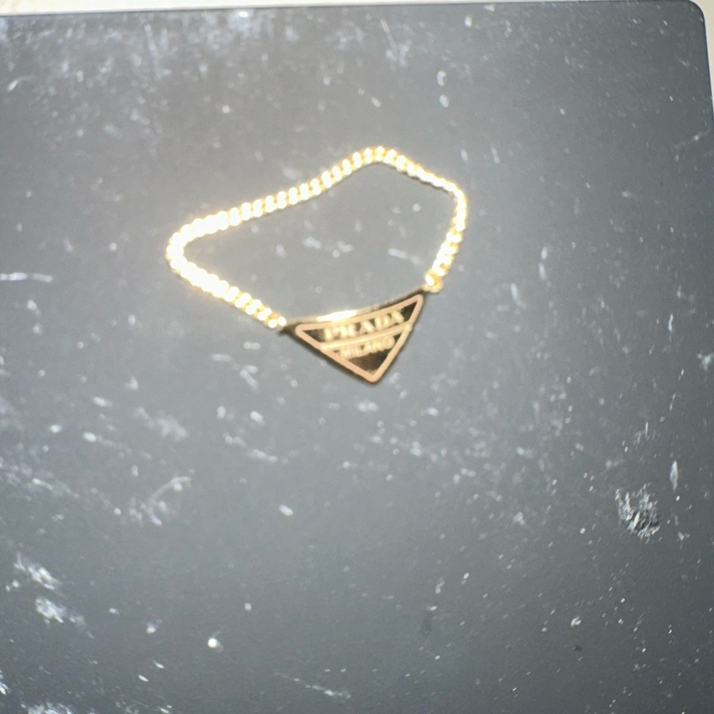 Prada chain ring